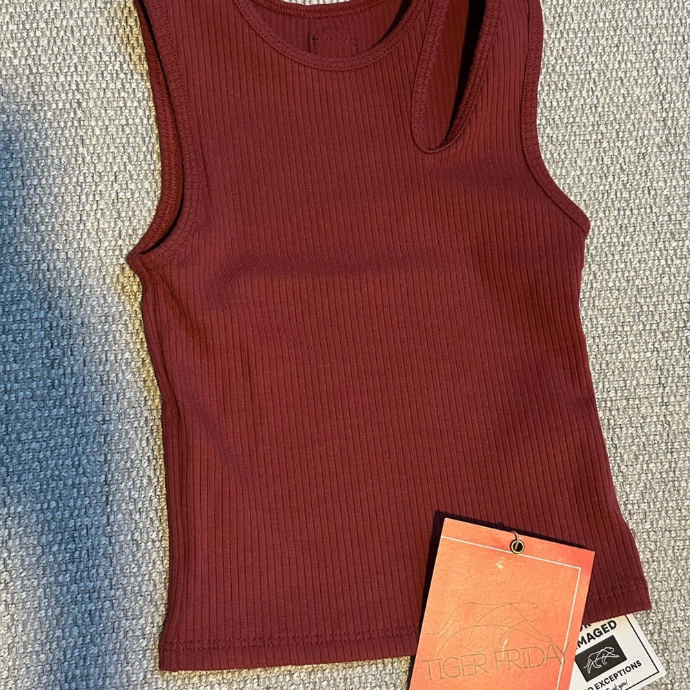 Tiger Friday- Virtue Tank - Rosewood- CL